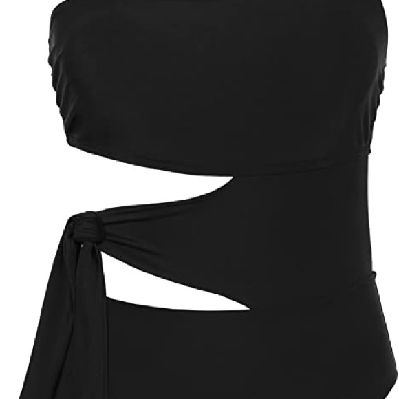NEW Mycoco One Piece Swim Suit w/ One Shoulder Cutout NEW - Picture 2 of 5